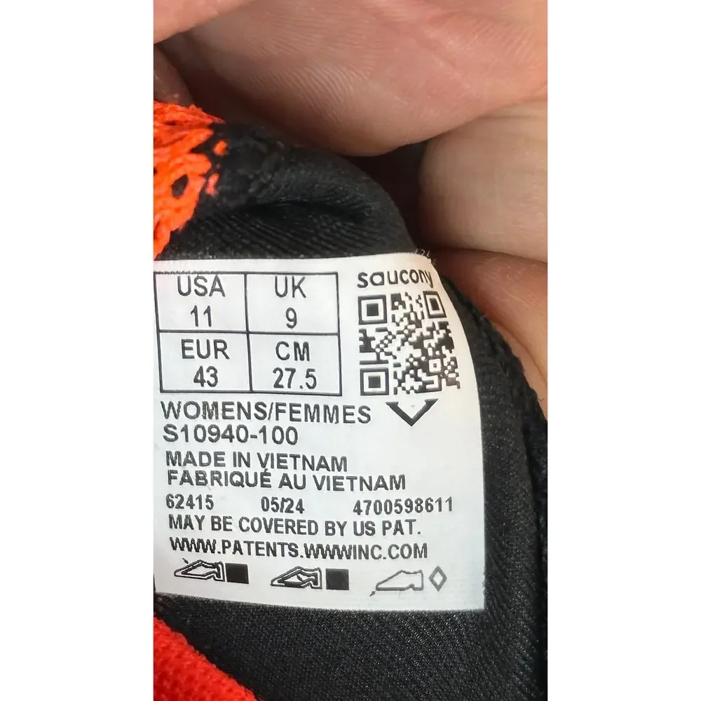 Saucony Endorphin Speed 4 S10940-100 Athletic Sneaker Women 11 Black Mesh Sports